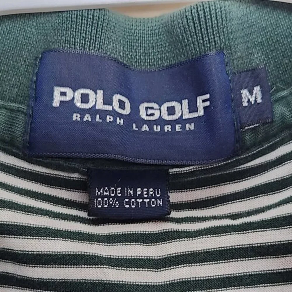 Polo Golf Ralph Lauren Mens Medium Golf Shirt Country Club 1930 Short Sleeved‎